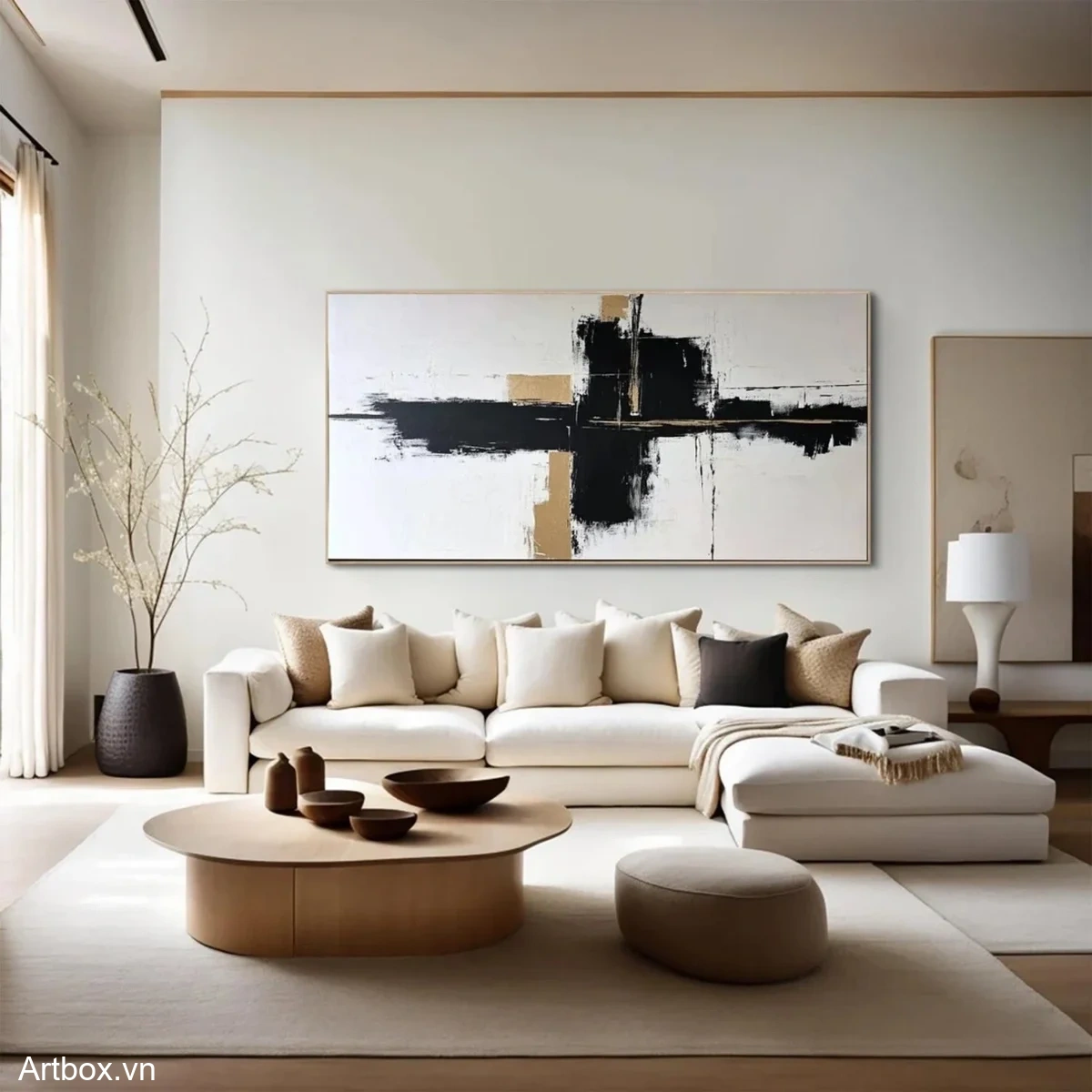 Hòa Quyện Đen Trắng - Mẫu 1