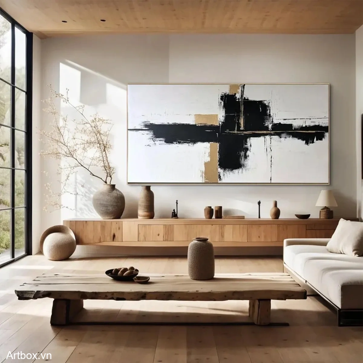 Hòa Quyện Đen Trắng - Mẫu 3