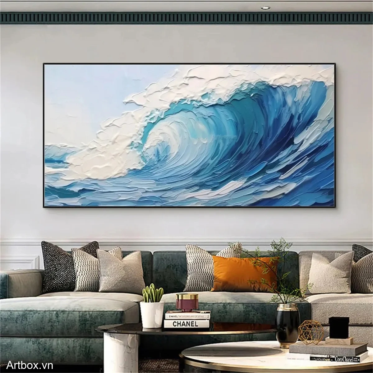 Sóng Biển Vô Tận – Tranh Sơn Acrylic Trừu Tượng Biển Xanh dương Trang Trí Phòng khách, Phòng ngủ – Phong Cách Hiện Đại Sóng Biển Vô Tận – Tranh Sơn Acrylic Trừu Tượng Biển Xanh dương Trang Trí Phòng khách, Phòng ngủ – Phong Cách Hiện Đại