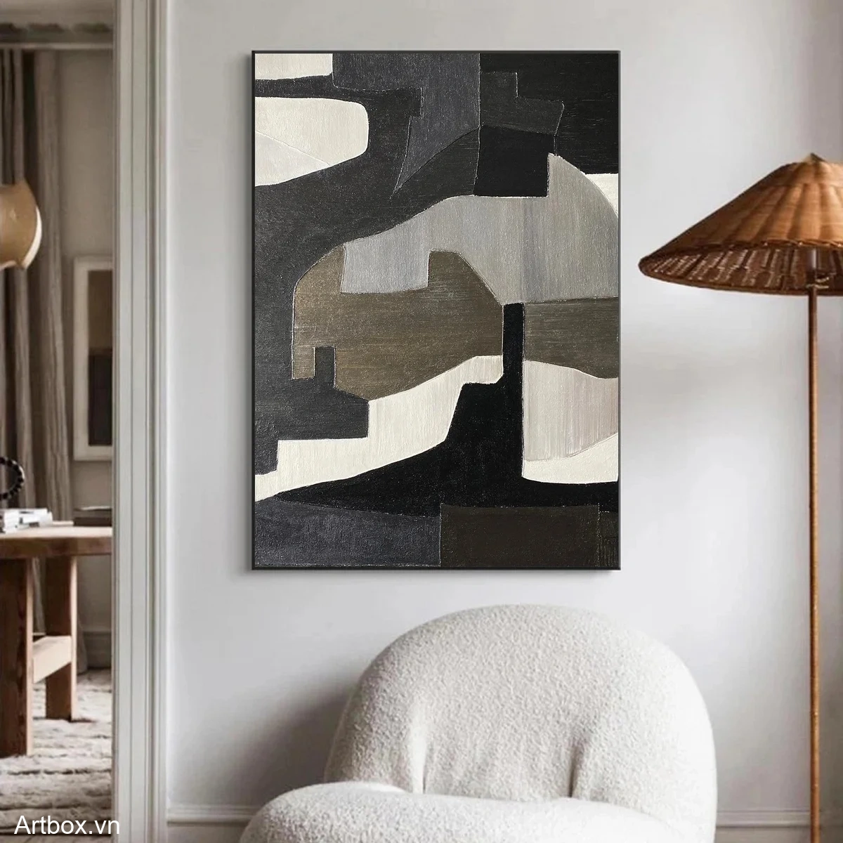 Hòa Quyện Đen Trắng - Mẫu 2