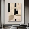 Bản Giao Hưởng Tĩnh Lặng – Tranh Sơn Acrylic Trừu Tượng Trừu tượng Đen trắng Trang Trí Phòng khách, Phòng làm việc – Phong Cách Hiện Đại Bản Giao Hưởng Tĩnh Lặng – Tranh Sơn Acrylic Trừu Tượng Trừu tượng Đen trắng Trang Trí Phòng khách, Phòng làm việc – Phong Cách Hiện Đại