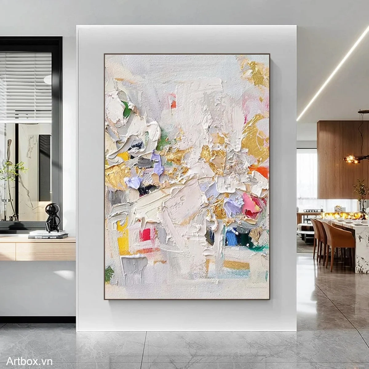 Vũ Điệu Màu Sắc – Tranh Sơn Acrylic Trừu Tượng Đa sắc Đa sắc Trang Trí Phòng khách, Phòng ăn – Phong Cách Hiện Đại Vũ Điệu Màu Sắc – Tranh Sơn Acrylic Trừu Tượng Đa sắc Đa sắc Trang Trí Phòng khách, Phòng ăn – Phong Cách Hiện Đại