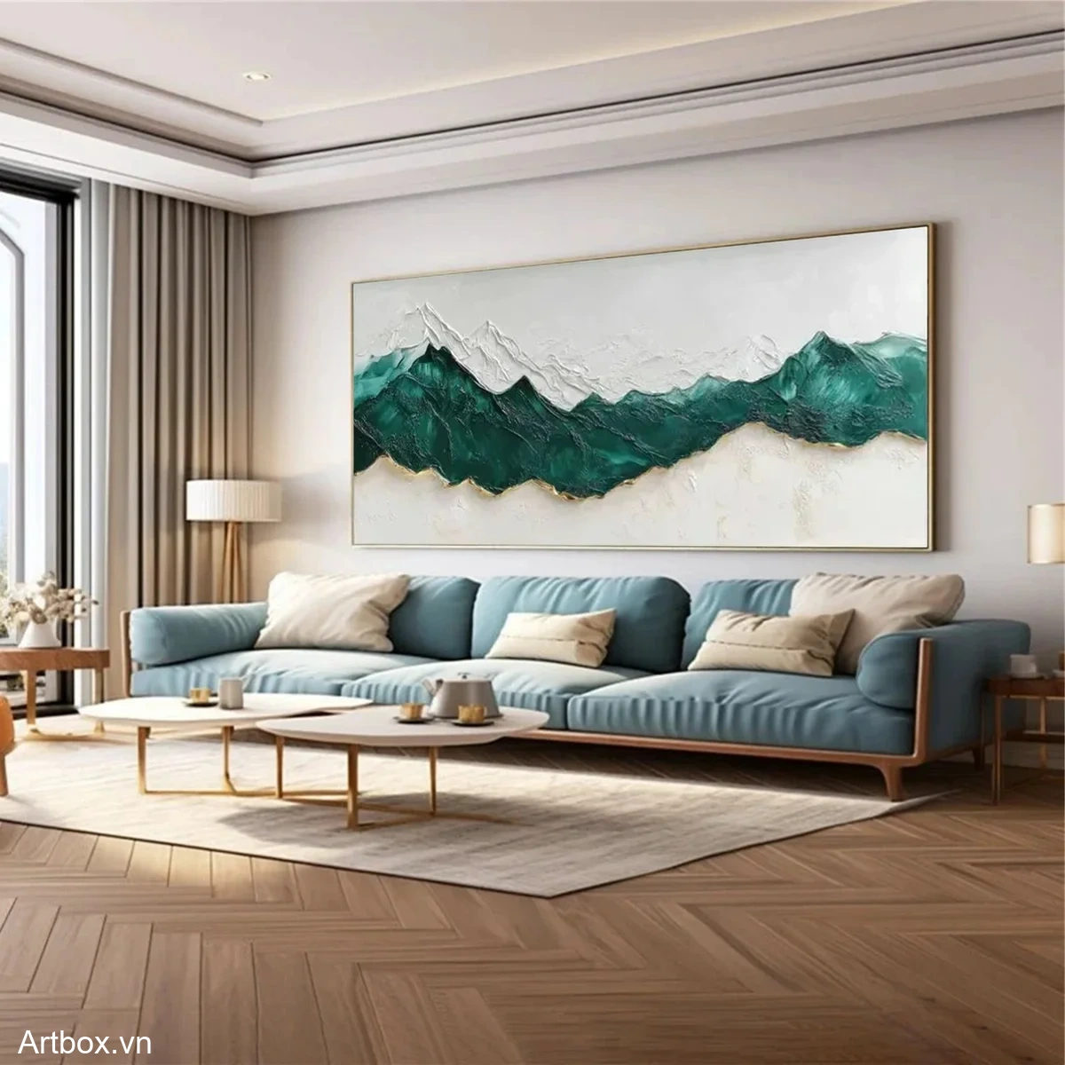 Dãy Núi Xanh Biển - Mẫu 4