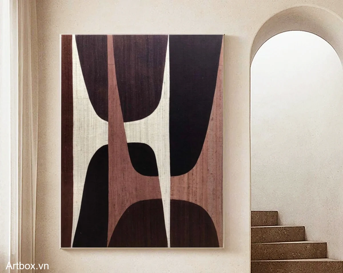 Hòa Quyện Cảm Xúc – Tranh Sơn Acrylic Trừu Tượng Trừu tượng Nâu be Trang Trí Phòng khách, Phòng làm việc – Phong Cách Hiện Đại Hòa Quyện Cảm Xúc – Tranh Sơn Acrylic Trừu Tượng Trừu tượng Nâu be Trang Trí Phòng khách, Phòng làm việc – Phong Cách Hiện Đại