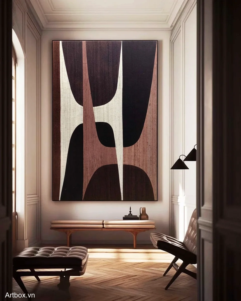 Hòa Quyện Cảm Xúc – Tranh Sơn Acrylic Trừu Tượng Trừu tượng Nâu be Trang Trí Phòng khách, Phòng làm việc – Phong Cách Hiện Đại Hòa Quyện Cảm Xúc – Tranh Sơn Acrylic Trừu Tượng Trừu tượng Nâu be Trang Trí Phòng khách, Phòng làm việc – Phong Cách Hiện Đại