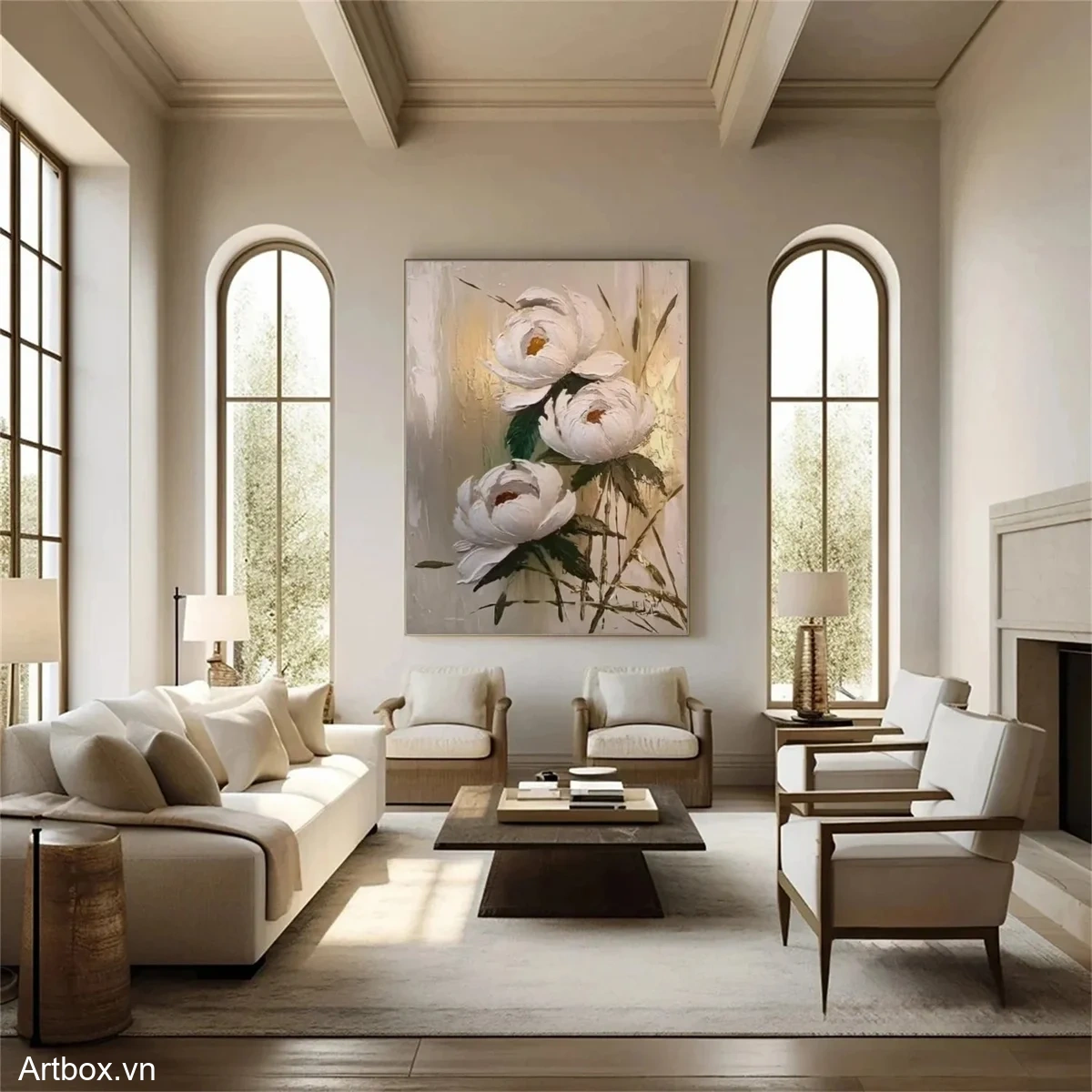 Nét Đẹp Từ Hoa Trắng - Mẫu 3