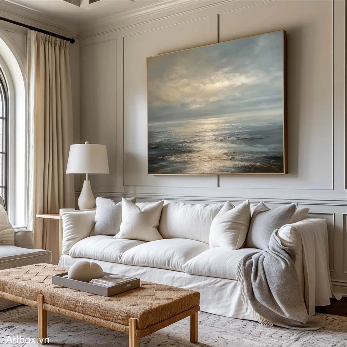 Bình Minh Trên Biển - Mẫu 4