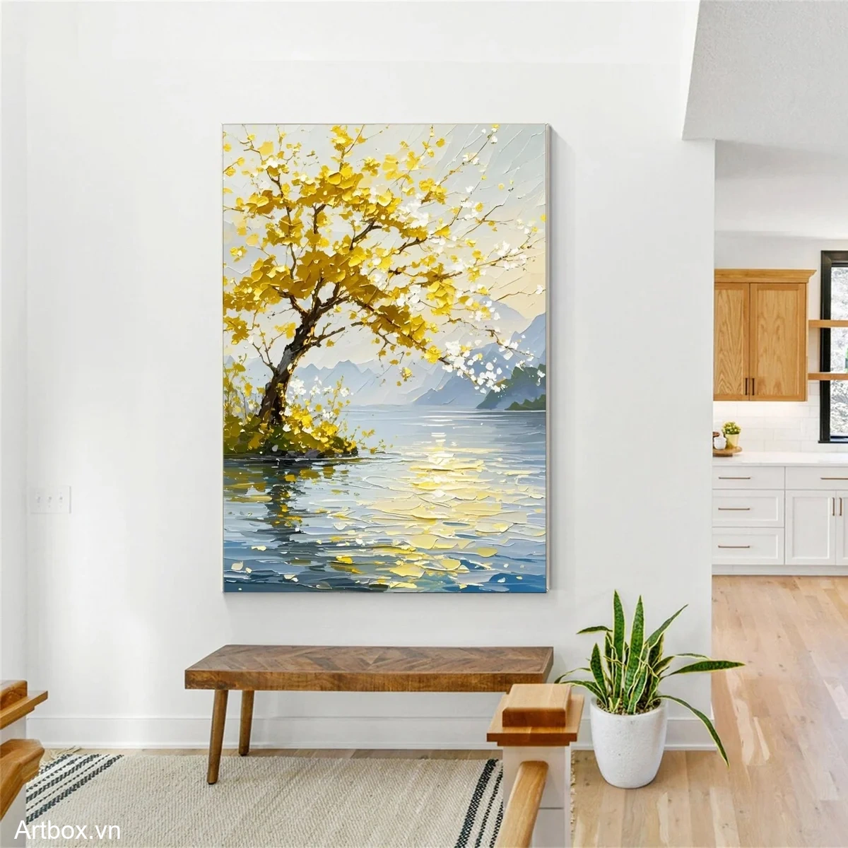 Ánh Sáng Trên Hồ Nước - Mẫu 1