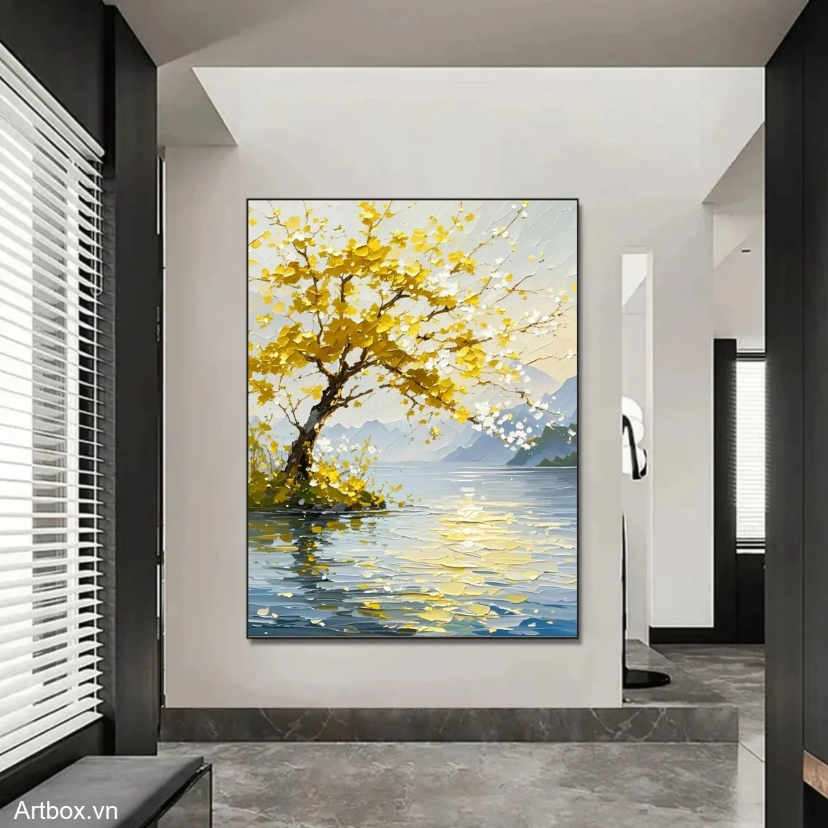 Ánh Sáng Trên Hồ Nước - Mẫu 3