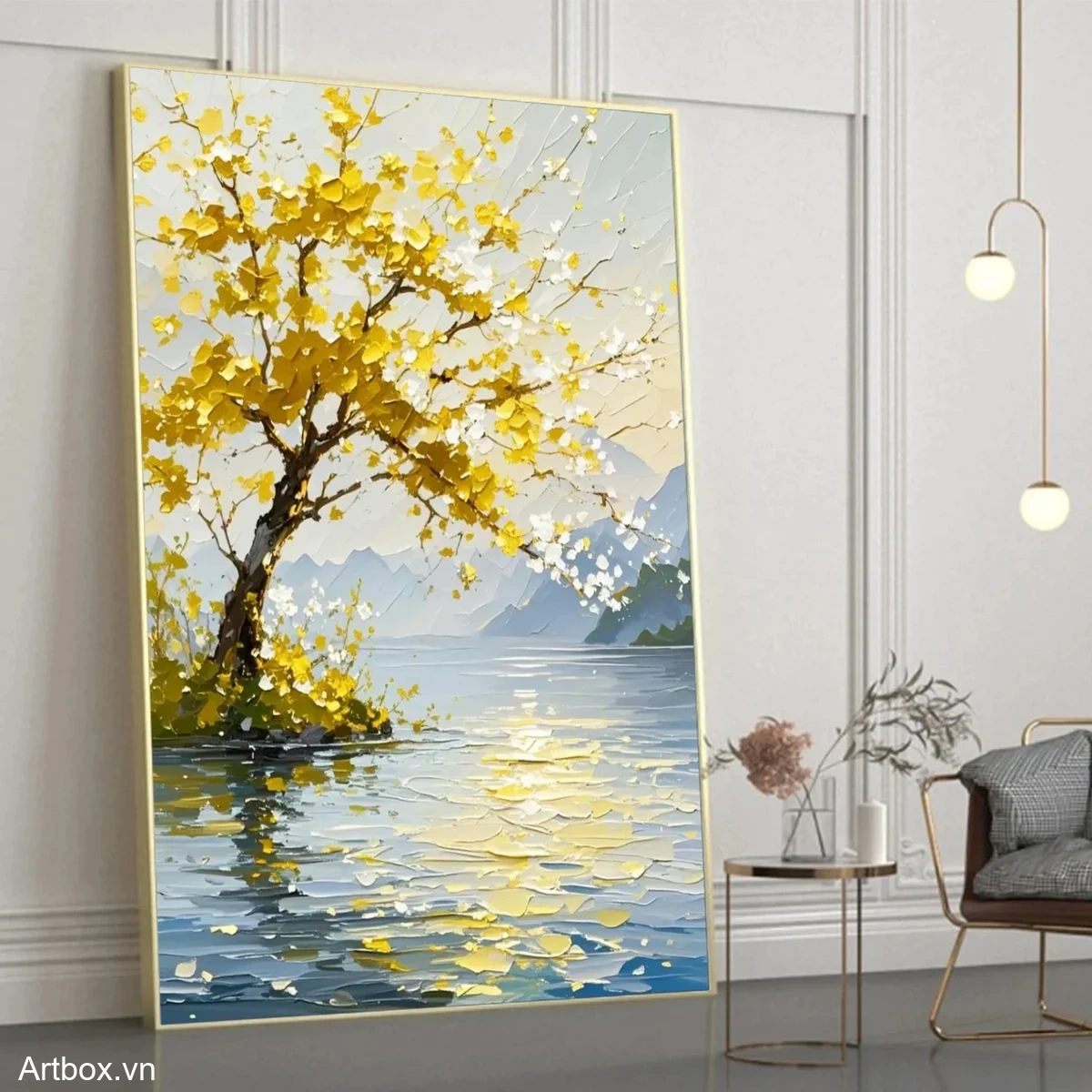 Ánh Sáng Trên Hồ Nước - Mẫu 4