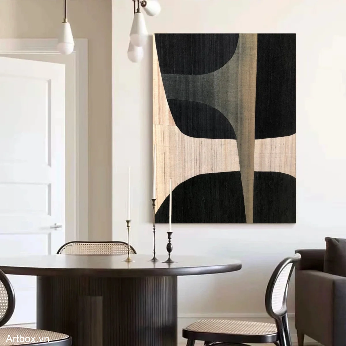 Hòa Quyện Đen Trắng - Mẫu 2