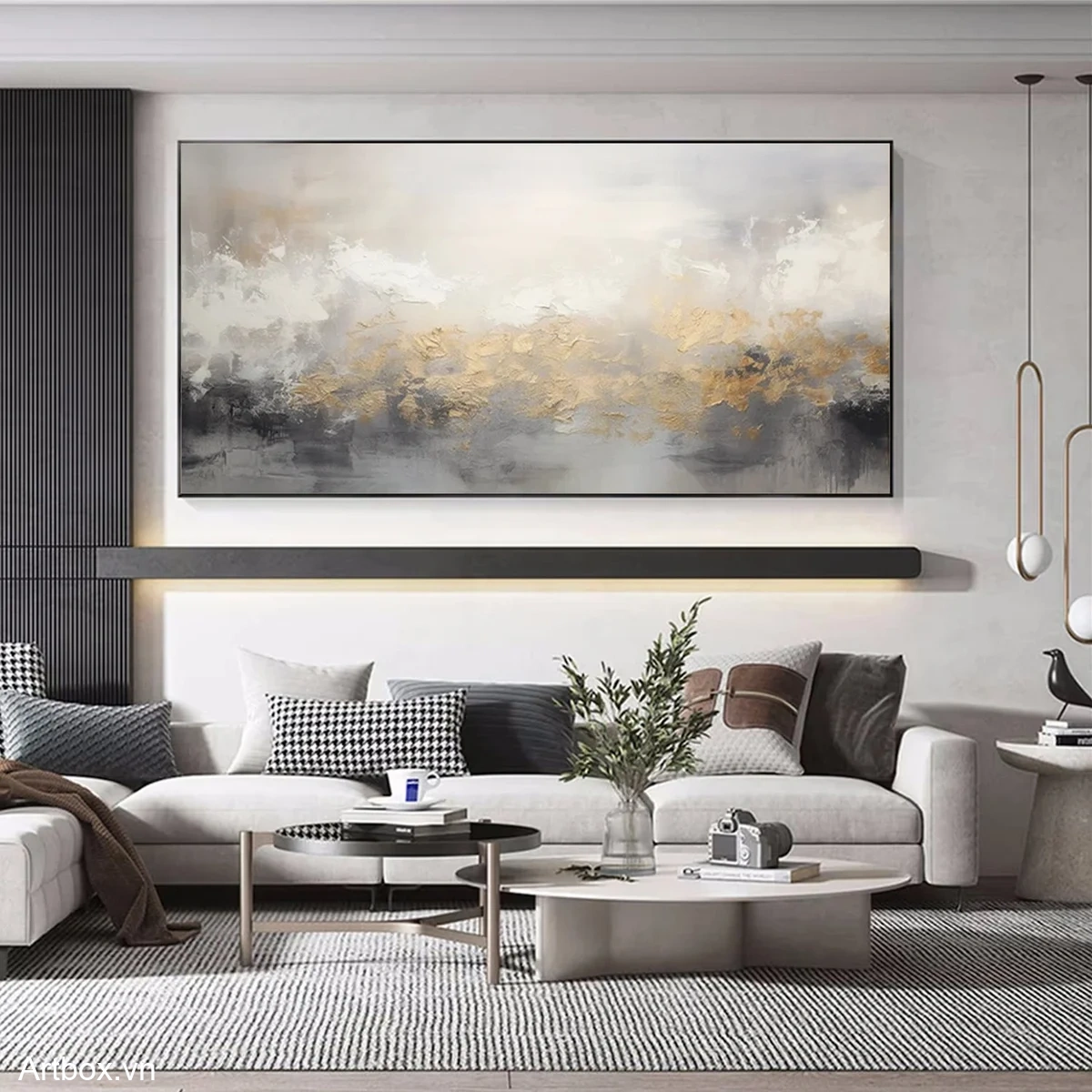 Sắc Vàng Trên Nền Xám - Mẫu 3