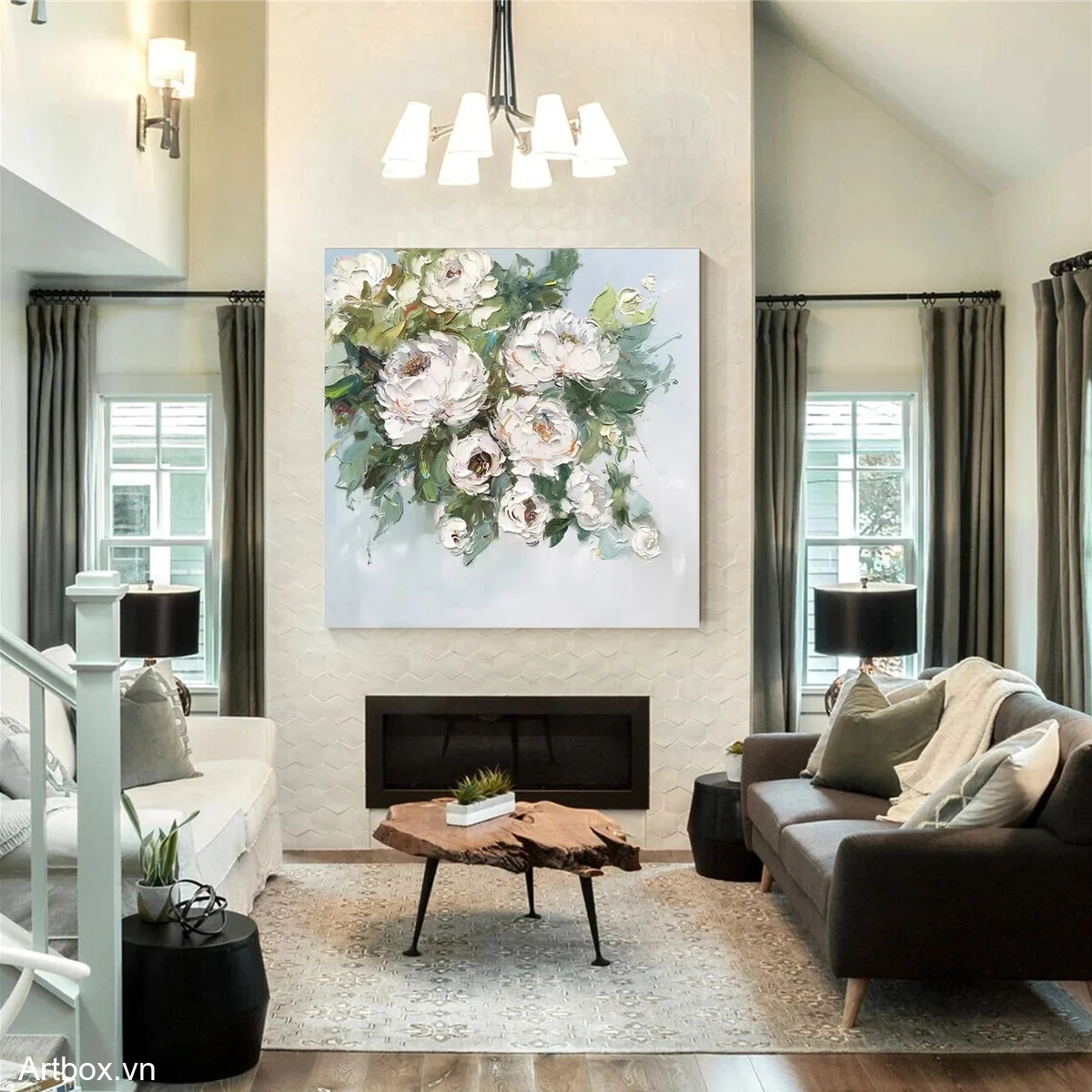 Vườn Hoa Trắng - Mẫu 2