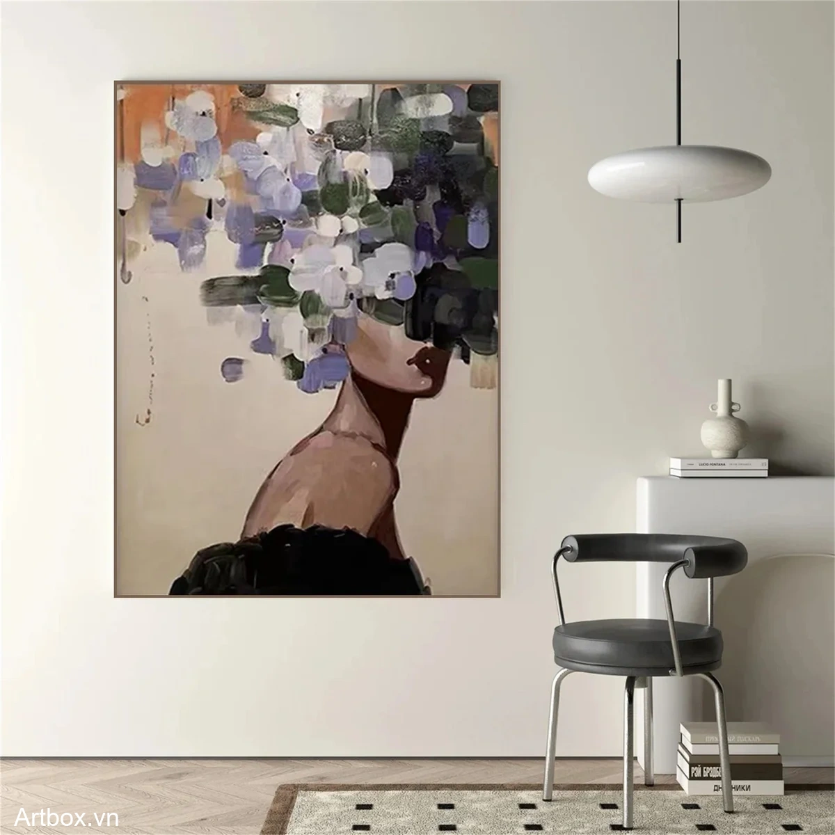 Hương Sắc Từ Thiên Nhiên – Tranh Sơn Acrylic Trừu Tượng Hình thể Đa sắc Trang Trí Phòng ngủ, Phòng khách – Phong Cách Hiện Đại