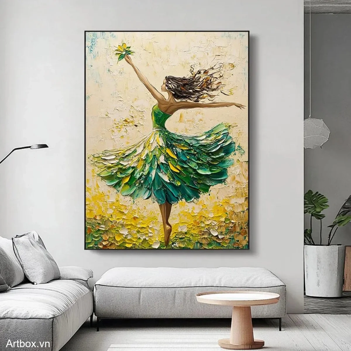 Vũ Điệu Của Thiên Nhiên – Tranh Sơn Acrylic Trừu Tượng Hình thể Đa sắc Trang Trí Phòng khách, Phòng ngủ – Phong Cách Hiện Đại Vũ Điệu Của Thiên Nhiên – Tranh Sơn Acrylic Trừu Tượng Hình thể Đa sắc Trang Trí Phòng khách, Phòng ngủ – Phong Cách Hiện Đại