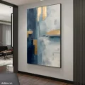 Hòa Quyện Của Màu Sắc – Tranh Sơn Acrylic Trừu Tượng Trừu tượng Xanh dương Trang Trí Phòng khách, Phòng làm việc – Phong Cách Hiện Đại Hòa Quyện Của Màu Sắc – Tranh Sơn Acrylic Trừu Tượng Trừu tượng Xanh dương Trang Trí Phòng khách, Phòng làm việc – Phong Cách Hiện Đại