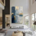 Hòa Quyện Của Màu Sắc – Tranh Sơn Acrylic Trừu Tượng Trừu tượng Xanh dương Trang Trí Phòng khách, Phòng làm việc – Phong Cách Hiện Đại Hòa Quyện Của Màu Sắc – Tranh Sơn Acrylic Trừu Tượng Trừu tượng Xanh dương Trang Trí Phòng khách, Phòng làm việc – Phong Cách Hiện Đại