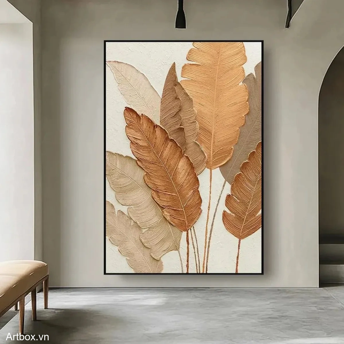 Hơi Thở Tự Nhiên – Tranh Sơn Acrylic Trừu Tượng Cây Nâu be Trang Trí Phòng khách, Phòng ngủ – Phong Cách Hiện Đại Hơi Thở Tự Nhiên – Tranh Sơn Acrylic Trừu Tượng Cây Nâu be Trang Trí Phòng khách, Phòng ngủ – Phong Cách Hiện Đại