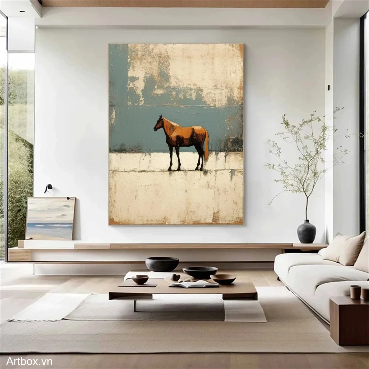 Ngựa Trên Cánh Đồng – Tranh Sơn Acrylic Trừu Tượng Động vật Đa sắc Trang Trí Phòng khách, Phòng ngủ – Phong Cách Hiện Đại Ngựa Trên Cánh Đồng – Tranh Sơn Acrylic Trừu Tượng Động vật Đa sắc Trang Trí Phòng khách, Phòng ngủ – Phong Cách Hiện Đại