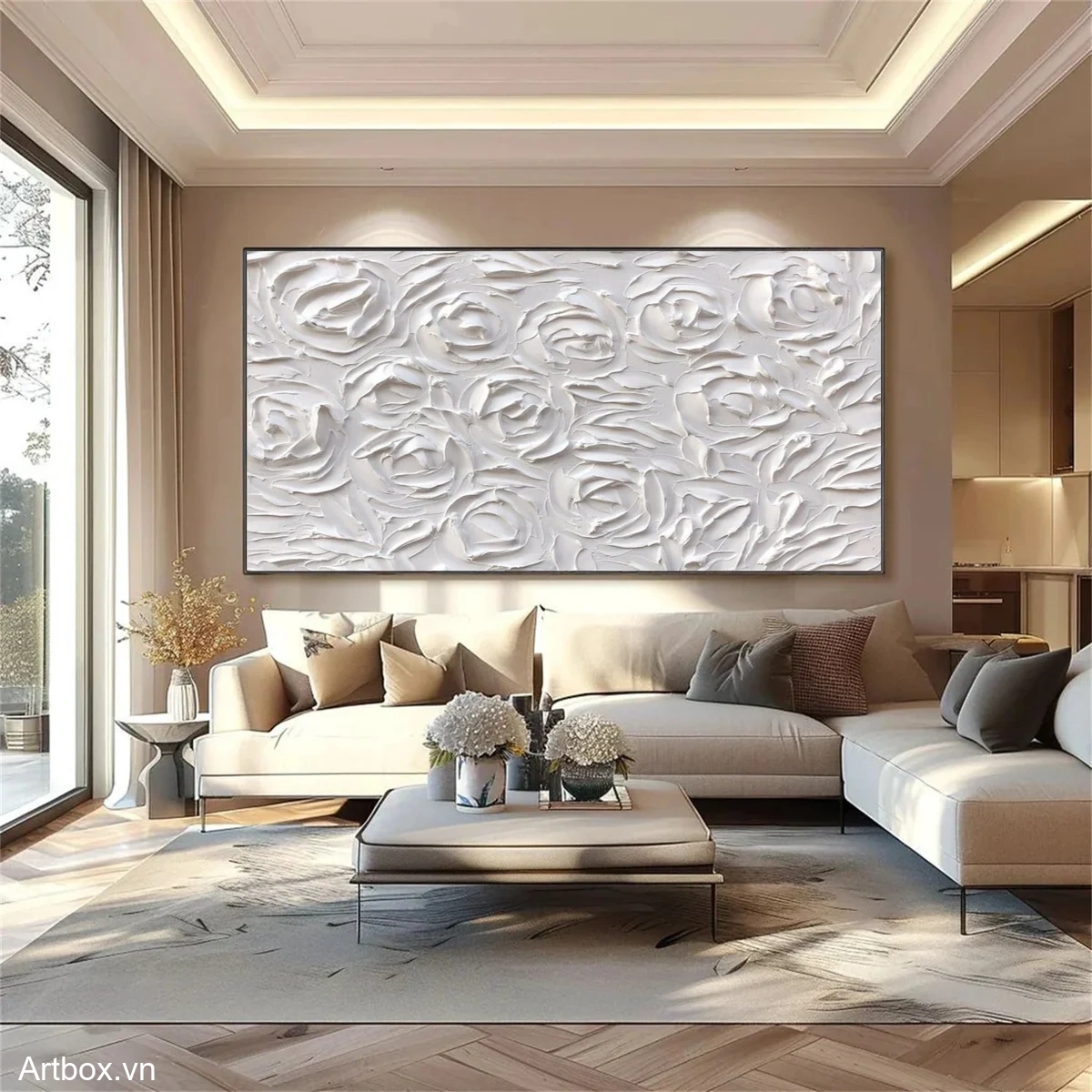 Vườn Hoa Trắng - Mẫu 3