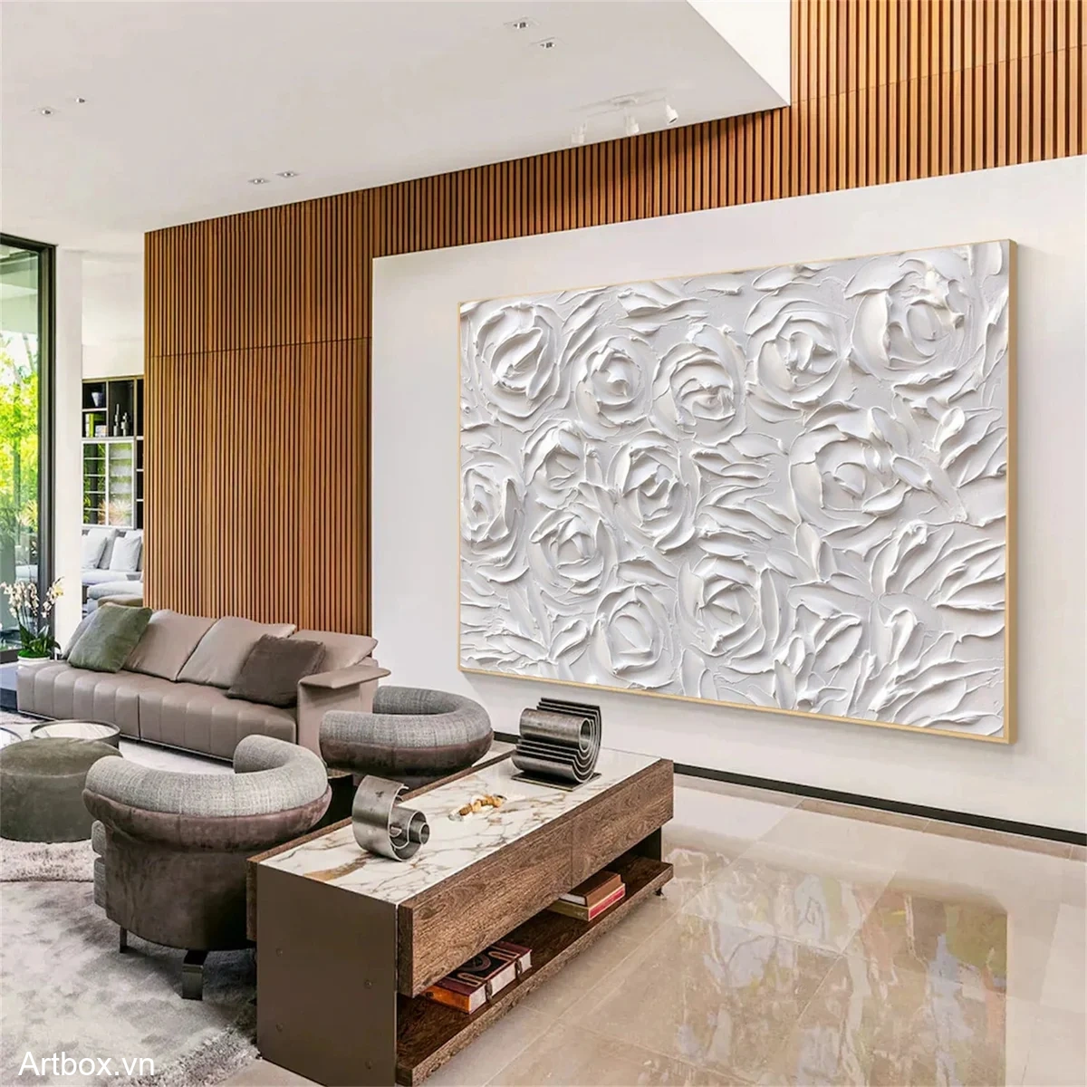 Vườn Hoa Trắng - Mẫu 4