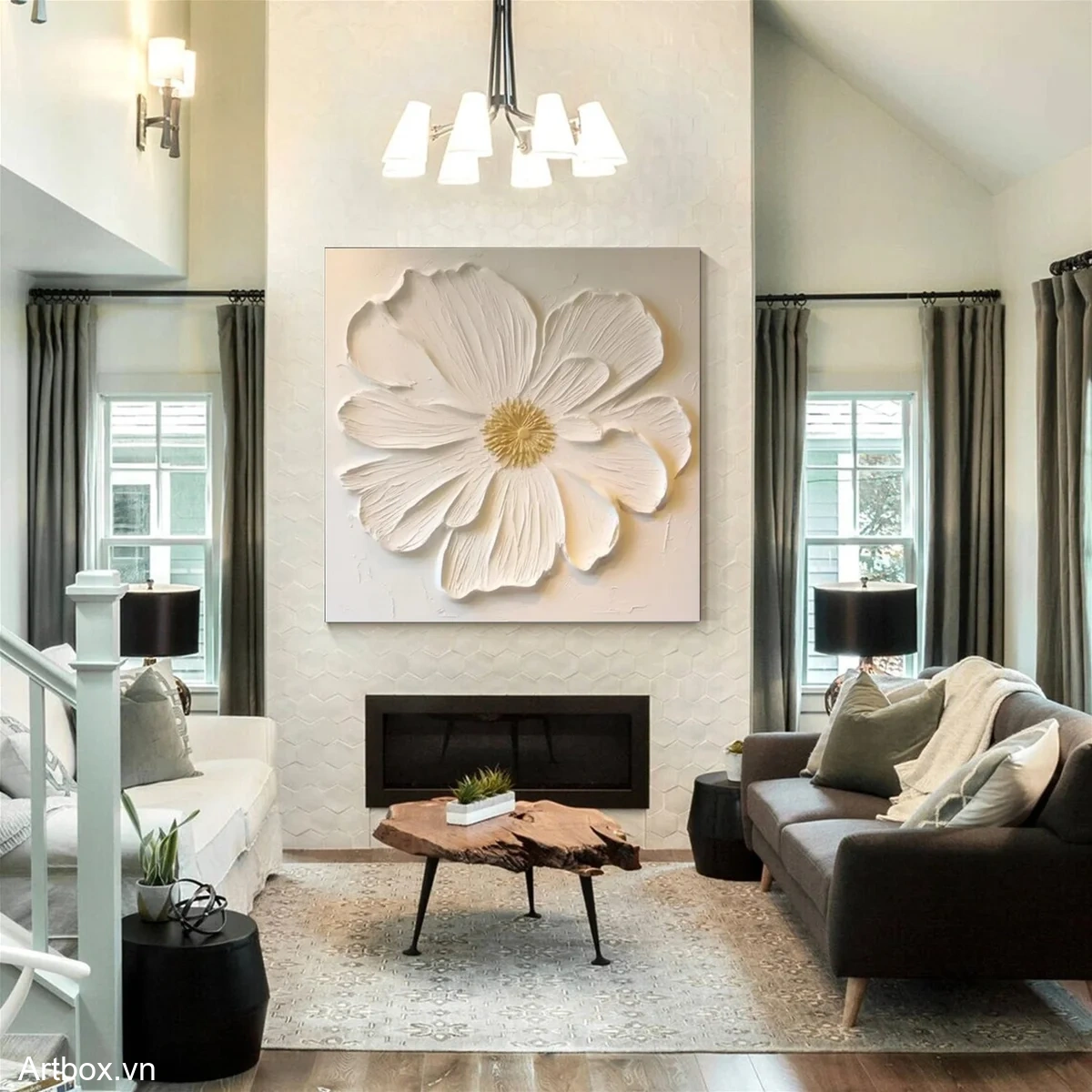 Nét Đẹp Từ Hoa Trắng - Mẫu 1