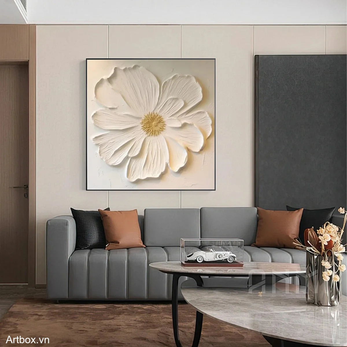 Nét Đẹp Từ Hoa Trắng - Mẫu 3