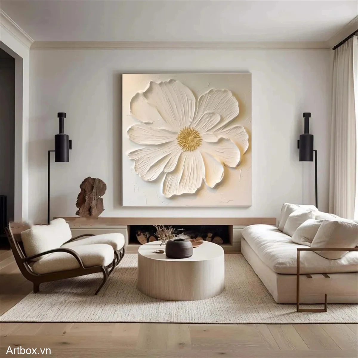 Nét Đẹp Từ Hoa Trắng - Mẫu 4