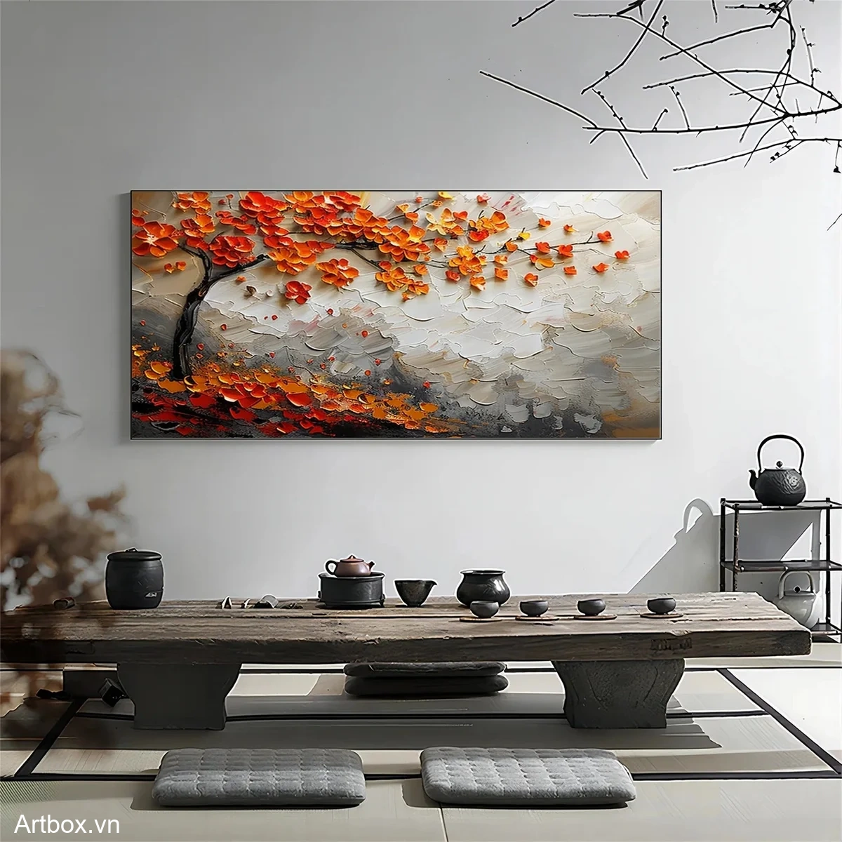 Lá Đỏ Rực Rỡ - Mẫu 1