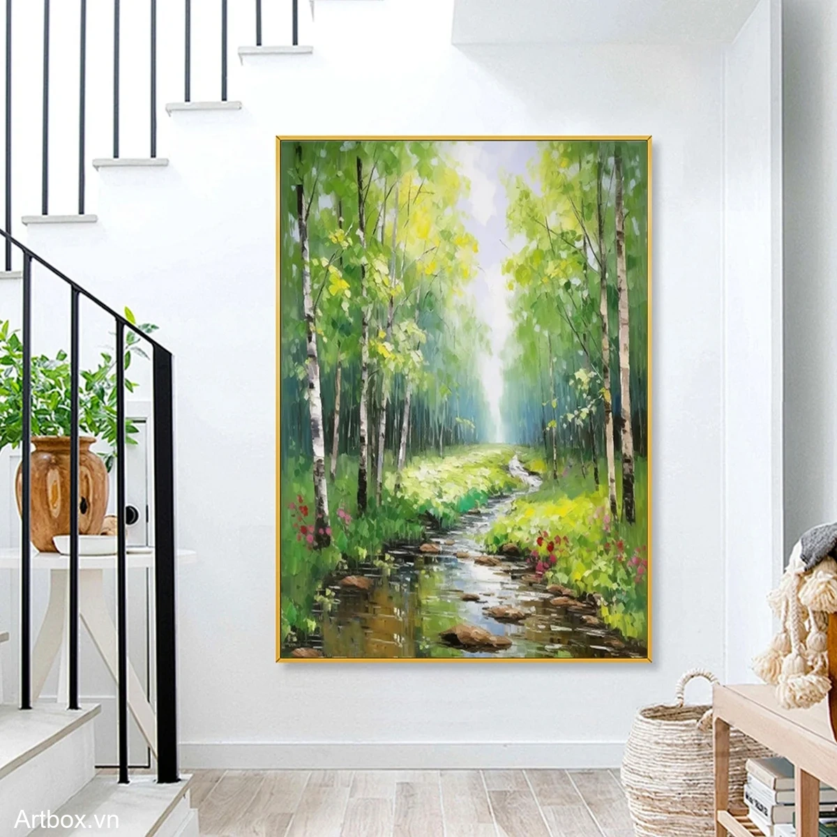 Dòng Suối Trong Xanh - Mẫu 1