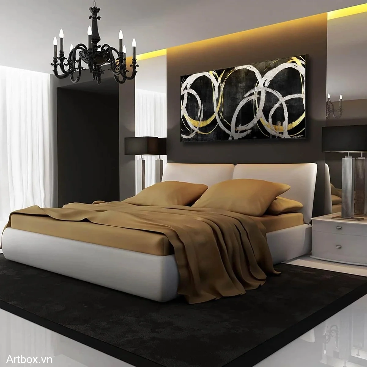 Vòng Xoáy Tối Giản - Mẫu 1