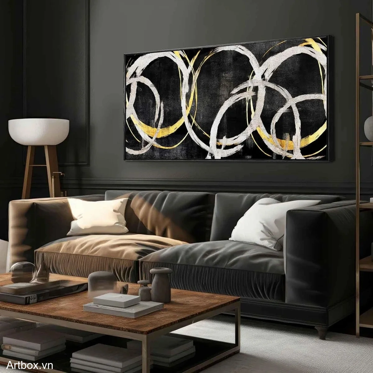 Vòng Xoáy Tối Giản - Mẫu 2