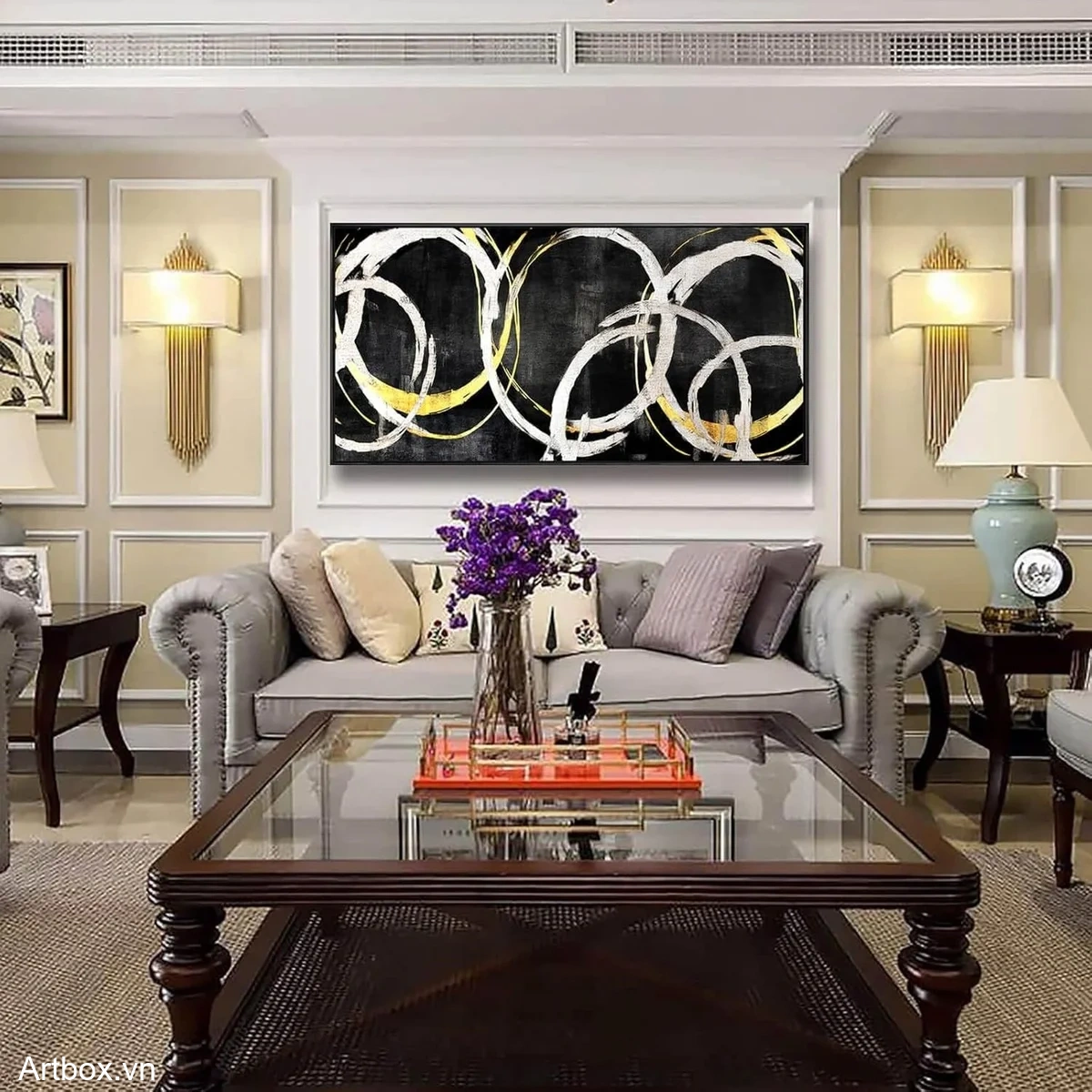 Vòng Xoáy Tối Giản - Mẫu 3