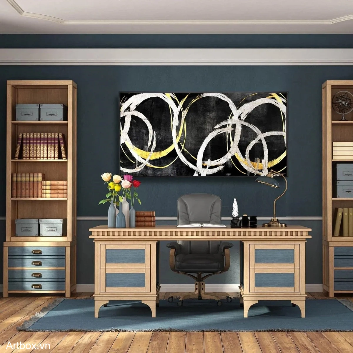 Vòng Xoáy Tối Giản - Mẫu 4