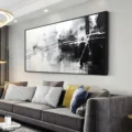 Bản Giao Hưởng Đen Trắng – Tranh Sơn Acrylic Trừu Tượng Trừu tượng Đen trắng Trang Trí Phòng khách, Phòng làm việc – Phong Cách Hiện Đại Bản Giao Hưởng Đen Trắng – Tranh Sơn Acrylic Trừu Tượng Trừu tượng Đen trắng Trang Trí Phòng khách, Phòng làm việc – Phong Cách Hiện Đại