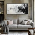Bản Giao Hưởng Đen Trắng – Tranh Sơn Acrylic Trừu Tượng Trừu tượng Đen trắng Trang Trí Phòng khách, Phòng làm việc – Phong Cách Hiện Đại Bản Giao Hưởng Đen Trắng – Tranh Sơn Acrylic Trừu Tượng Trừu tượng Đen trắng Trang Trí Phòng khách, Phòng làm việc – Phong Cách Hiện Đại