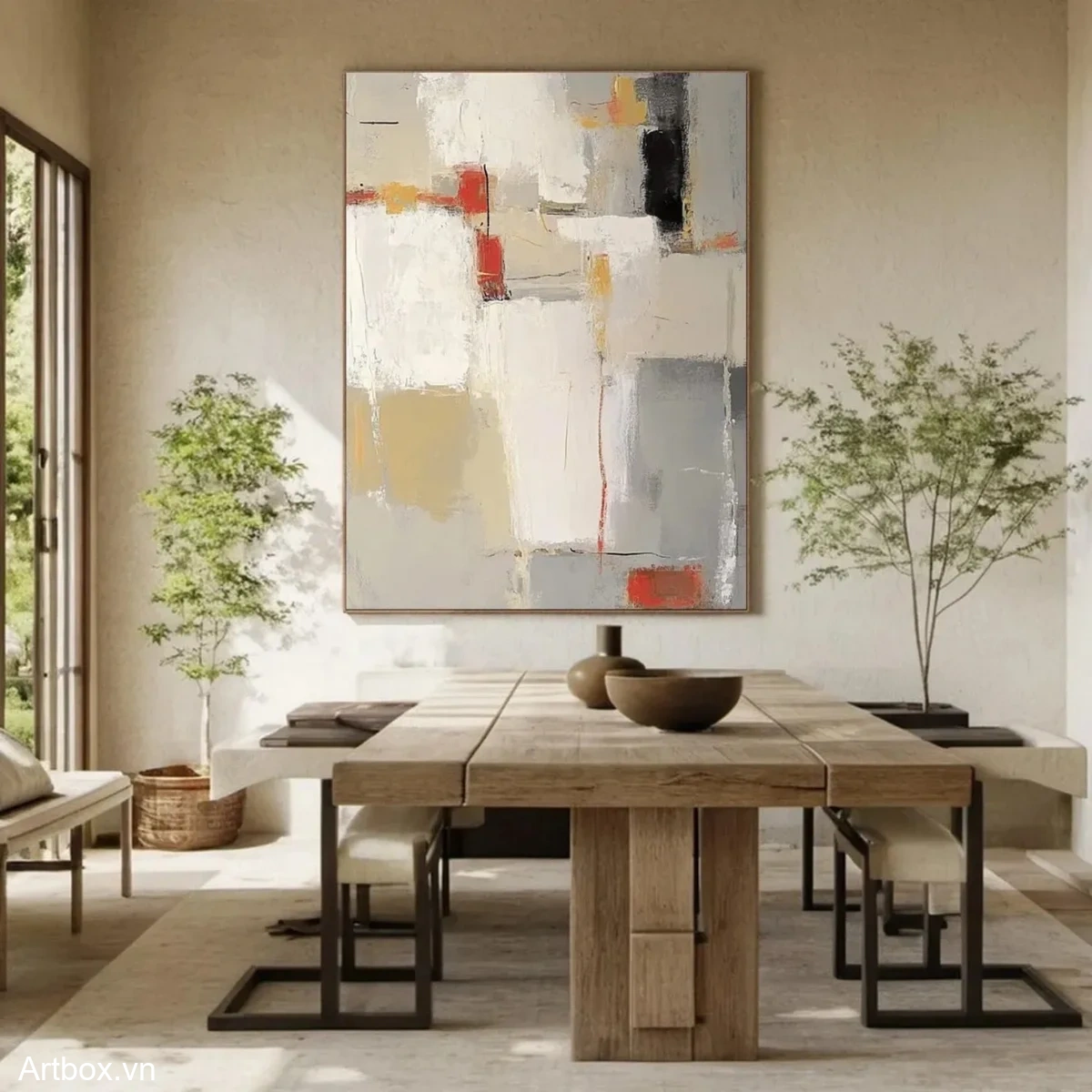 Hòa sắc trừu tượng - Mẫu 4