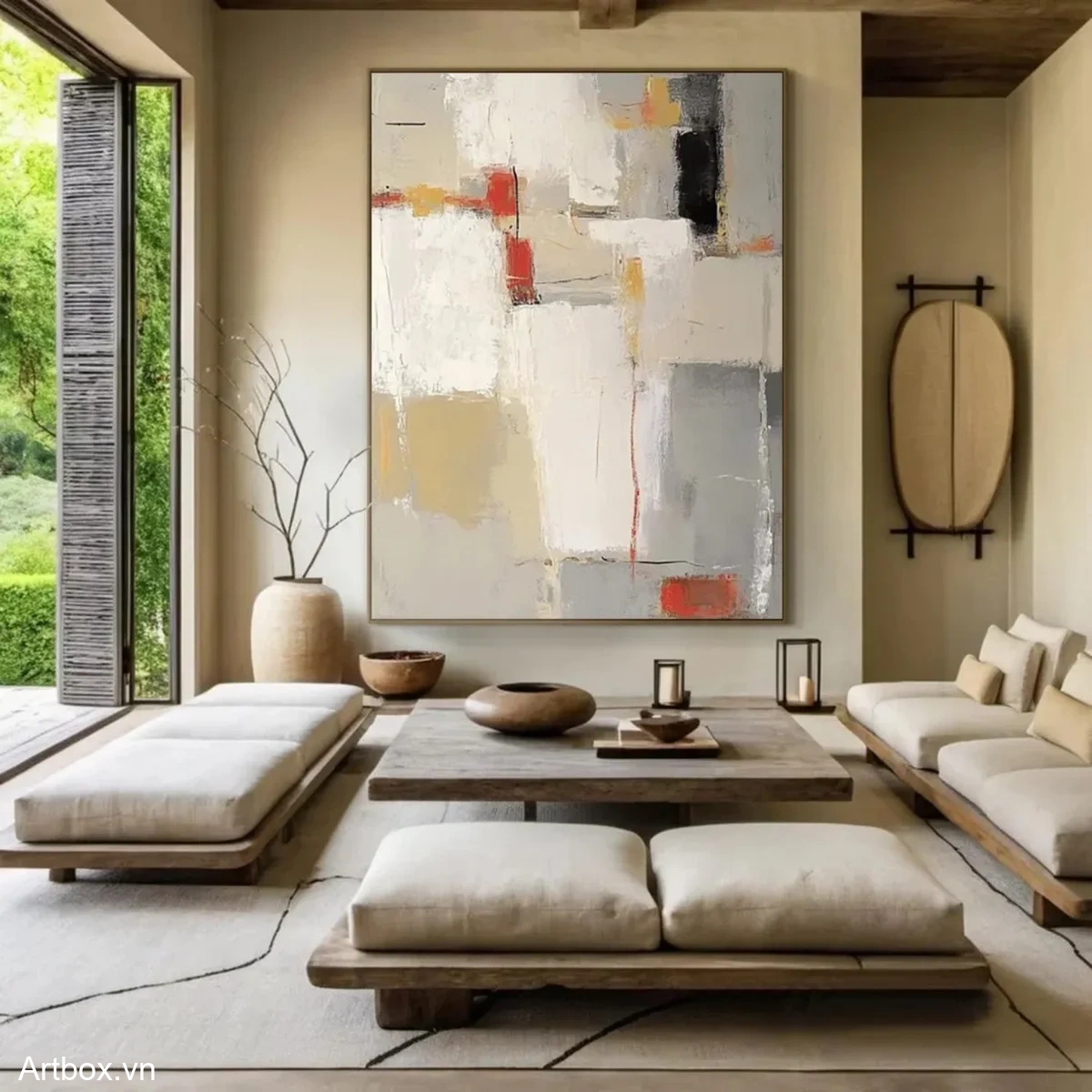 Hòa Sắc Trừu Tượng – Tranh Sơn Acrylic Trừu Tượng Trừu tượng Đa sắc Trang Trí Phòng khách, Phòng làm việc – Phong Cách Hiện Đại Hòa Sắc Trừu Tượng – Tranh Sơn Acrylic Trừu Tượng Trừu tượng Đa sắc Trang Trí Phòng khách, Phòng làm việc – Phong Cách Hiện Đại