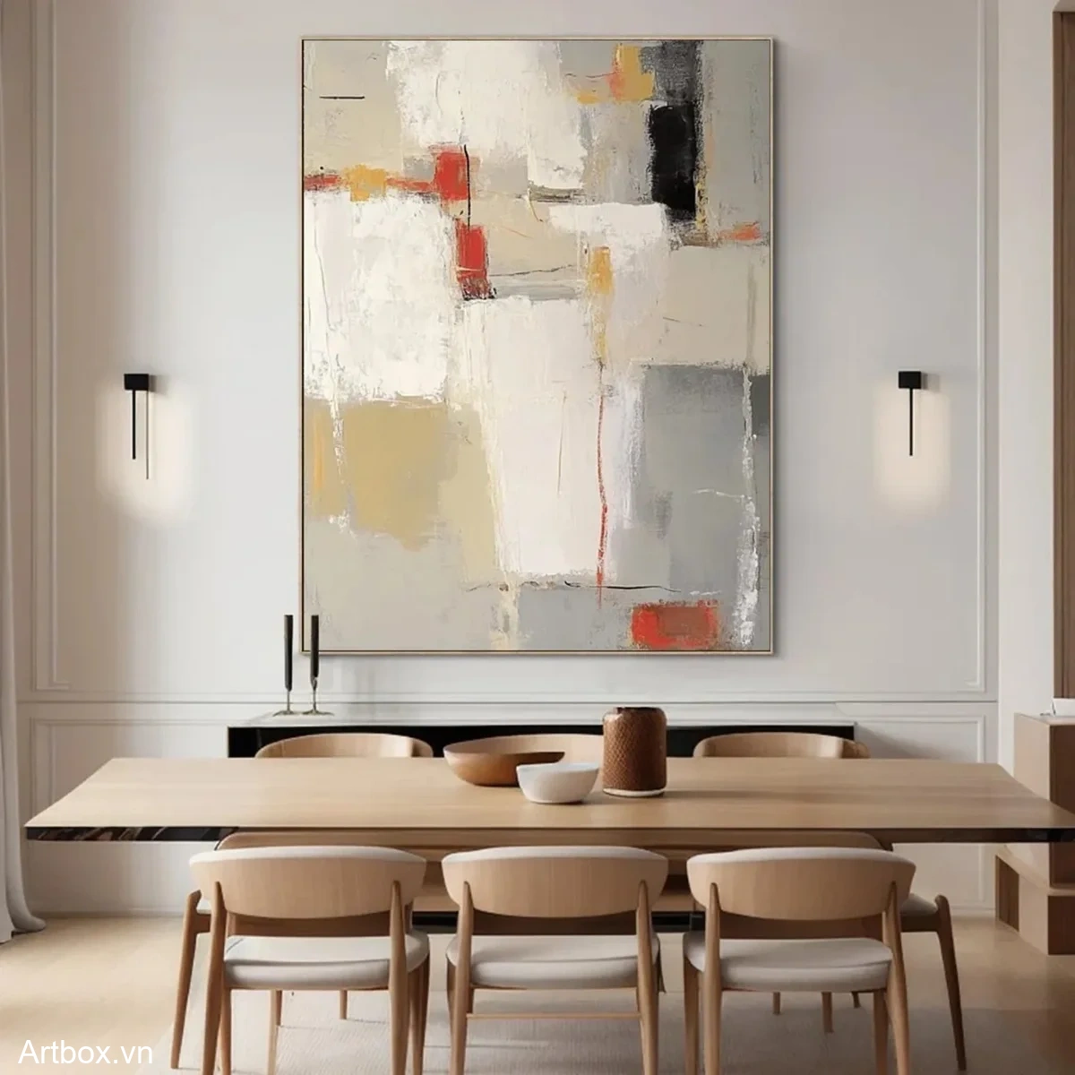 Hòa Sắc Trừu Tượng – Tranh Sơn Acrylic Trừu Tượng Trừu tượng Đa sắc Trang Trí Phòng khách, Phòng làm việc – Phong Cách Hiện Đại Hòa Sắc Trừu Tượng – Tranh Sơn Acrylic Trừu Tượng Trừu tượng Đa sắc Trang Trí Phòng khách, Phòng làm việc – Phong Cách Hiện Đại