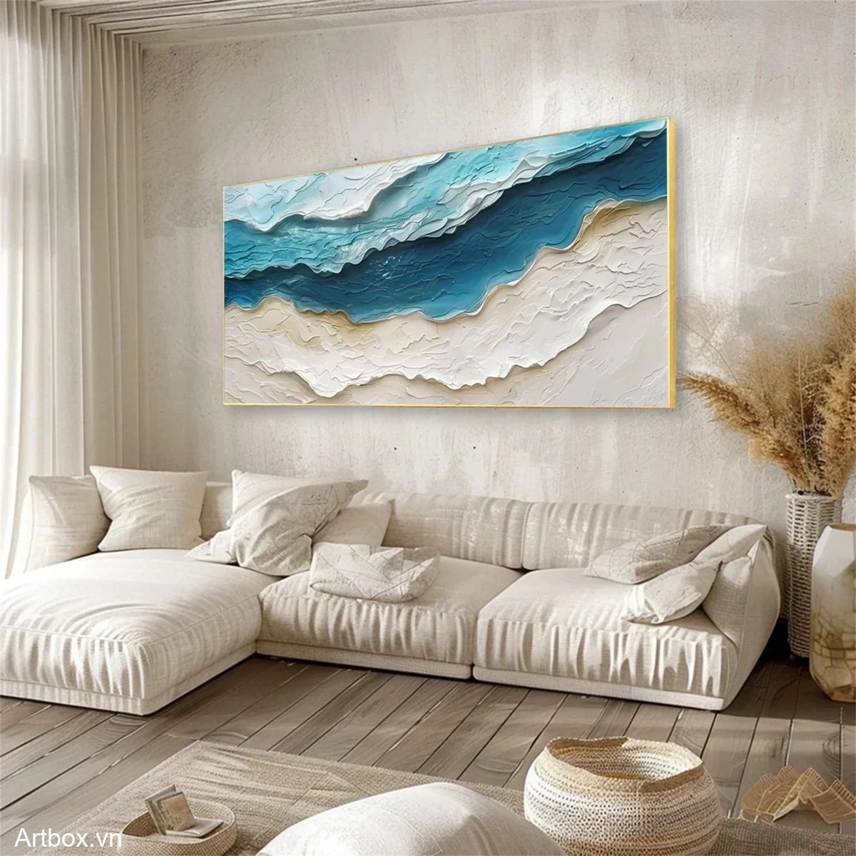 Biển Xanh Mênh Mông – Tranh Sơn Acrylic Trừu Tượng Biển Xanh dương Trang Trí Phòng khách, Phòng ngủ – Phong Cách Hiện Đại Biển Xanh Mênh Mông – Tranh Sơn Acrylic Trừu Tượng Biển Xanh dương Trang Trí Phòng khách, Phòng ngủ – Phong Cách Hiện Đại