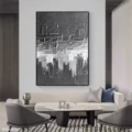 Bản Giao Hưởng Đen Trắng – Tranh Sơn Acrylic Trừu Tượng Trừu tượng Đen trắng Trang Trí Phòng khách, Phòng làm việc – Phong Cách Hiện Đại Bản Giao Hưởng Đen Trắng – Tranh Sơn Acrylic Trừu Tượng Trừu tượng Đen trắng Trang Trí Phòng khách, Phòng làm việc – Phong Cách Hiện Đại