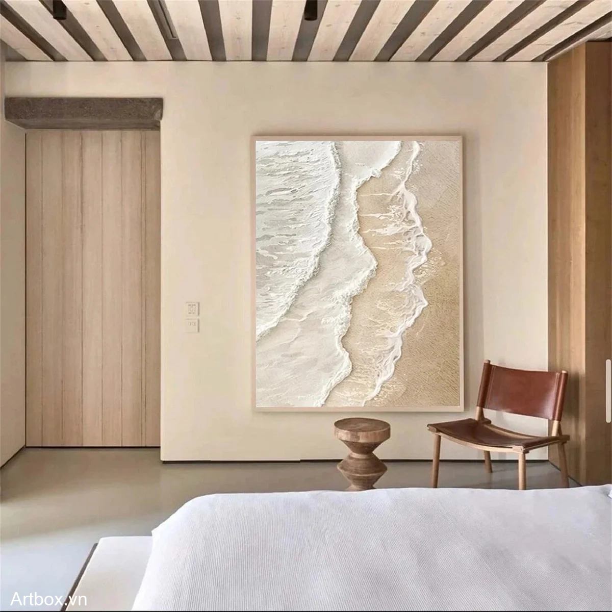 Hơi Thở Của Biển – Tranh Sơn Acrylic Trừu Tượng Biển Đa sắc Trang Trí Phòng khách, Phòng ngủ – Phong Cách Hiện Đại