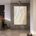 Hơi Thở Của Biển – Tranh Sơn Acrylic Trừu Tượng Biển Đa sắc Trang Trí Phòng khách, Phòng ngủ – Phong Cách Hiện Đại