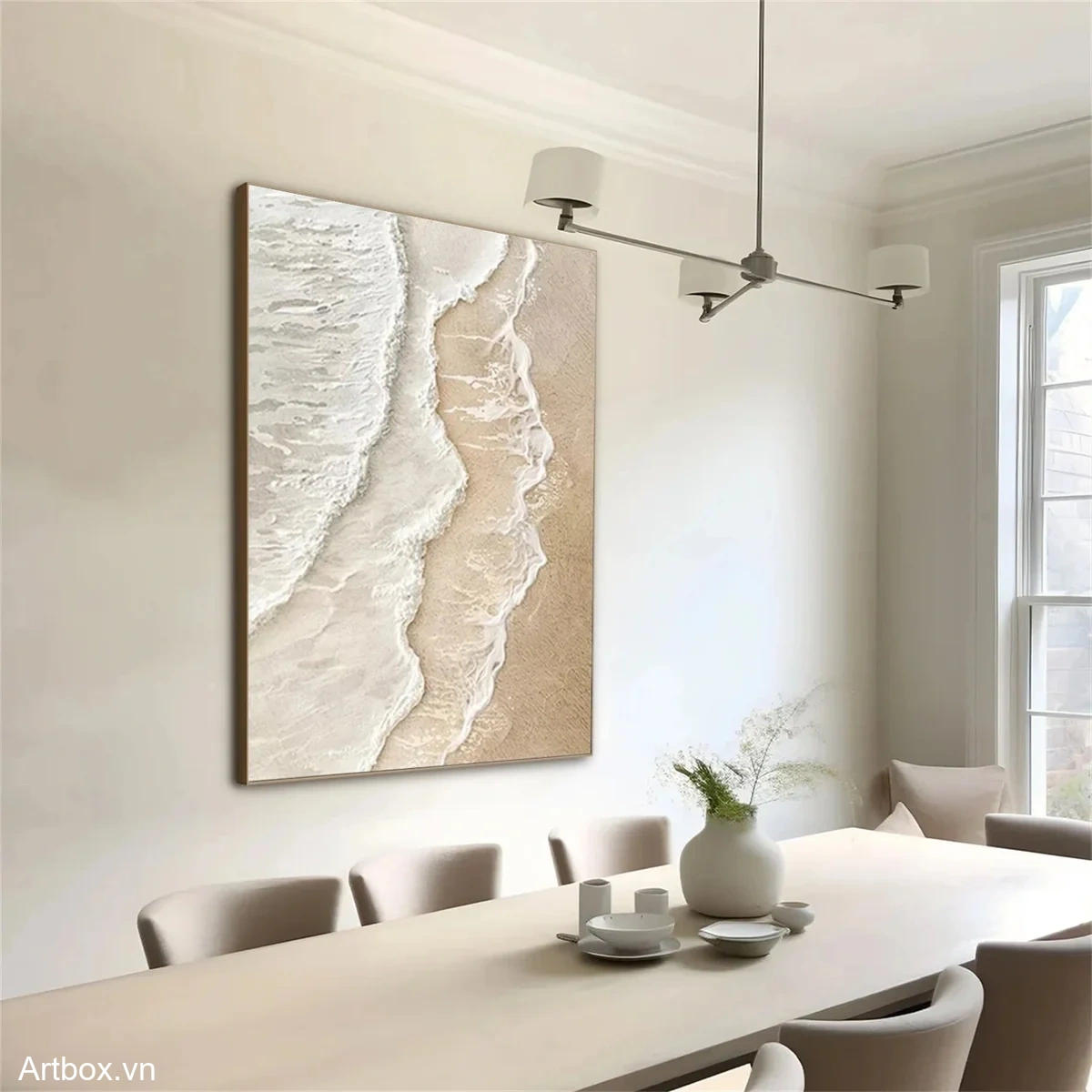 Hơi Thở Của Biển – Tranh Sơn Acrylic Trừu Tượng Biển Đa sắc Trang Trí Phòng khách, Phòng ngủ – Phong Cách Hiện Đại