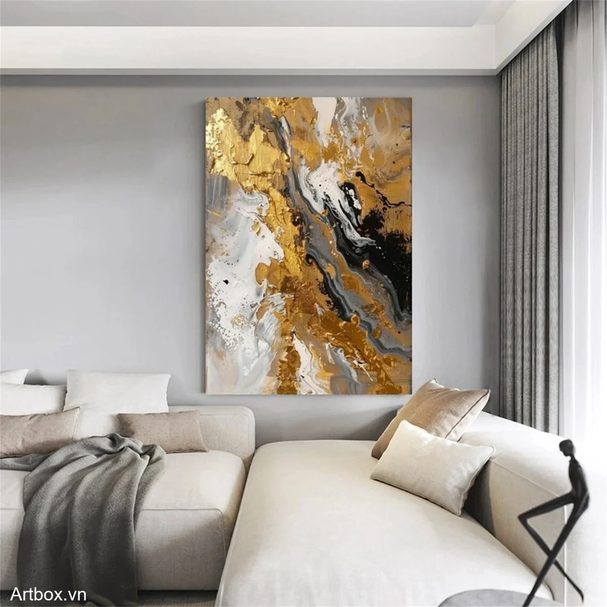 Vàng và Đen Hòa Quyện - Mẫu 3