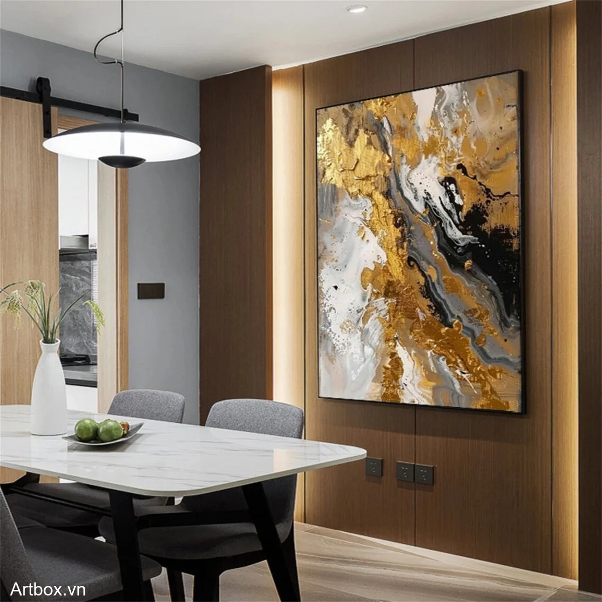 Vàng và Đen Hòa Quyện - Mẫu 4