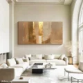 Hơi Ấm Của Cát Và Vàng – Tranh Sơn Acrylic Trừu Tượng Trừu tượng Nâu be Trang Trí Phòng khách, Phòng ngủ – Phong Cách Hiện Đại Hơi Ấm Của Cát Và Vàng – Tranh Sơn Acrylic Trừu Tượng Trừu tượng Nâu be Trang Trí Phòng khách, Phòng ngủ – Phong Cách Hiện Đại