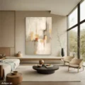 Hòa Quyện Sắc Màu – Tranh Sơn Acrylic Trừu Tượng Trừu tượng Đa sắc Trang Trí Phòng khách, Phòng làm việc – Phong Cách Hiện Đại