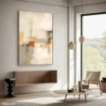 Hòa Quyện Sắc Màu – Tranh Sơn Acrylic Trừu Tượng Trừu tượng Đa sắc Trang Trí Phòng khách, Phòng làm việc – Phong Cách Hiện Đại