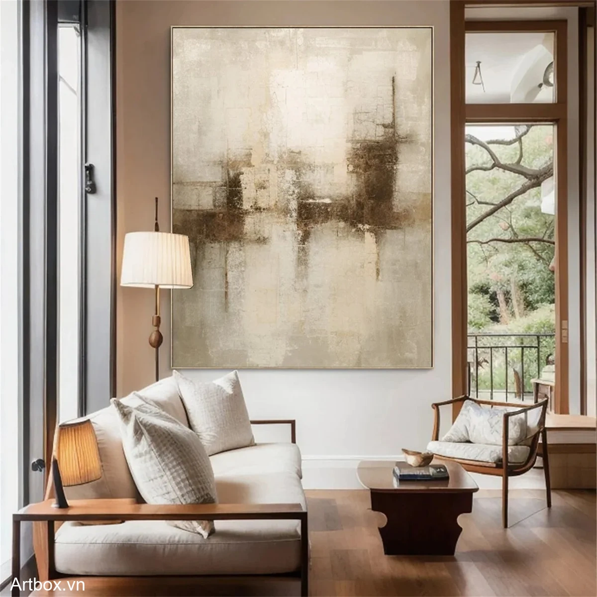 Hòa quyện sắc màu đất - Mẫu 3